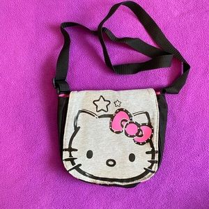 PINK AND BLACK HELLO KITTY SIDE PURSE 👛